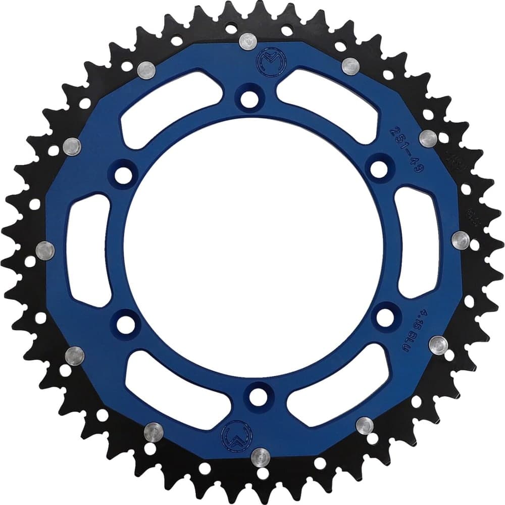 Moose Racing Tandwiel Dual Mse 49 Blauw
