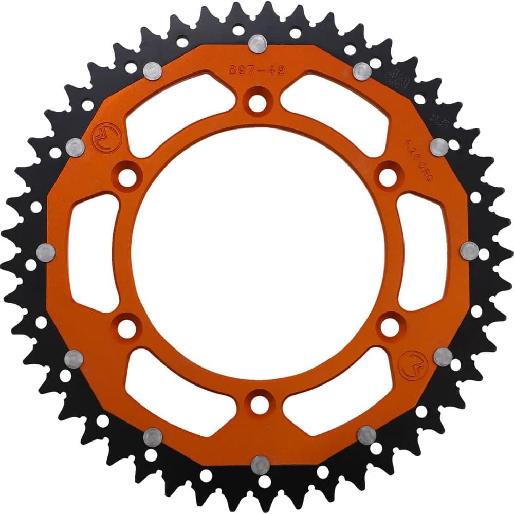 Moose Racing Sprocket Dual Mse 49 Orange