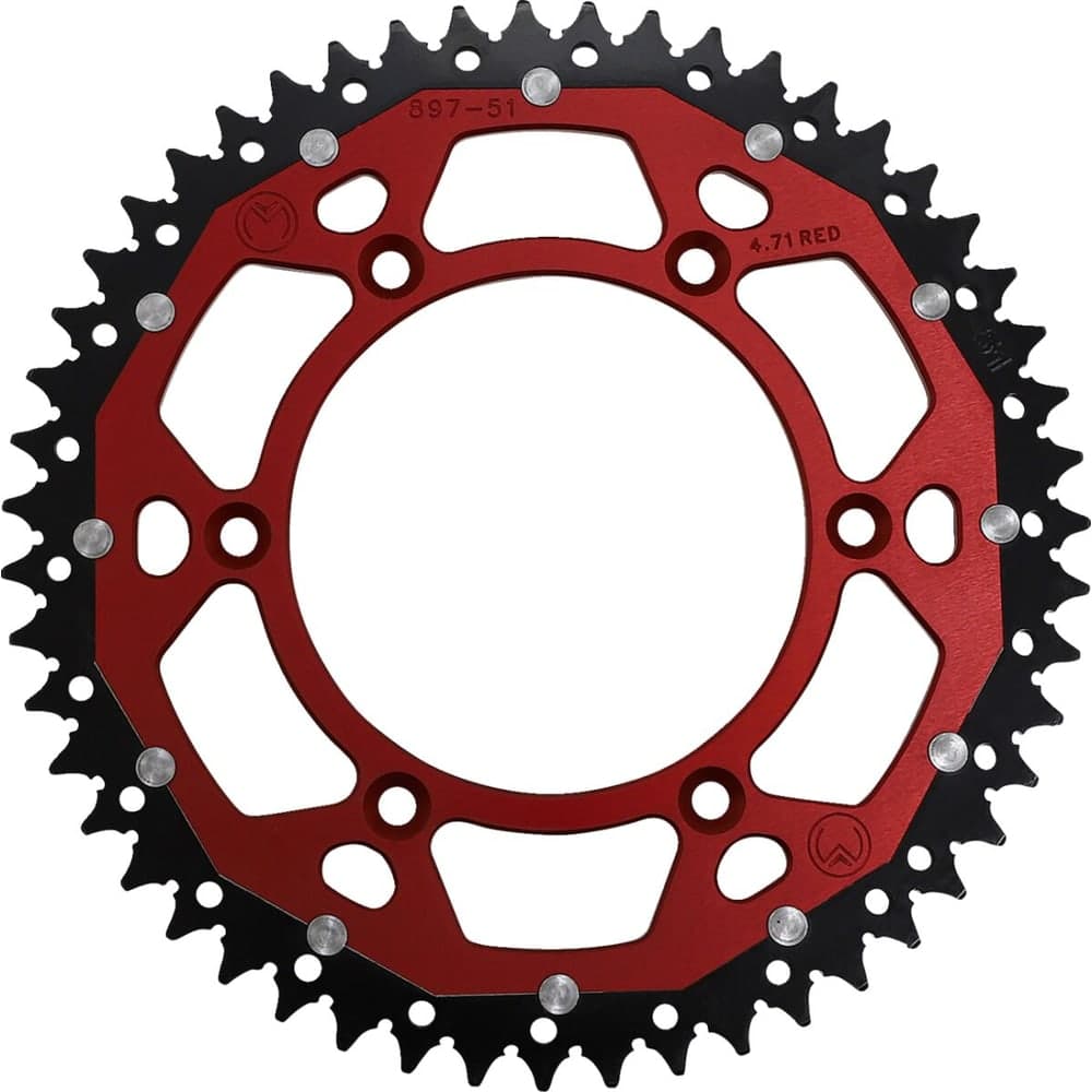 Moose Racing Tandwiel Dual Mse 51 Rood