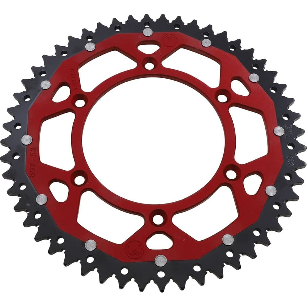 Moose Racing Tandwiel Dual Mse 52 Rood