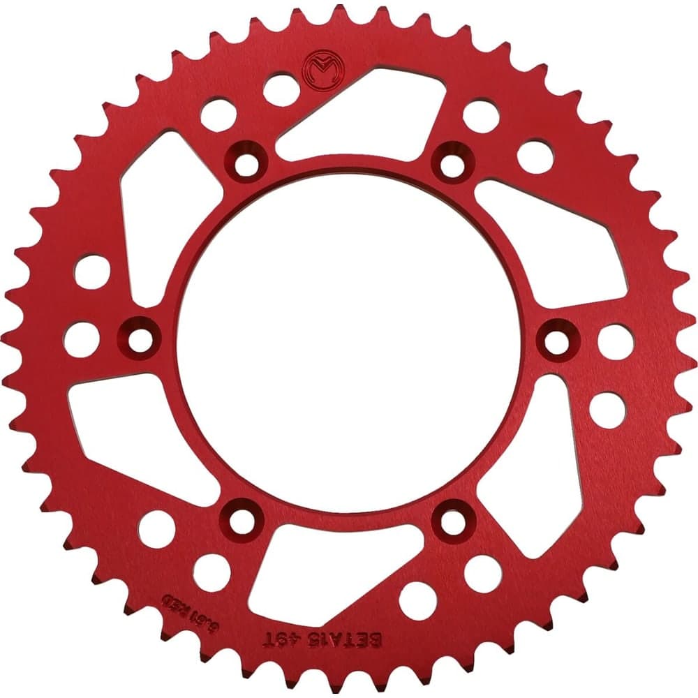 Moose Racing Tandwiel Aluminium Mse Beta 49t Rood