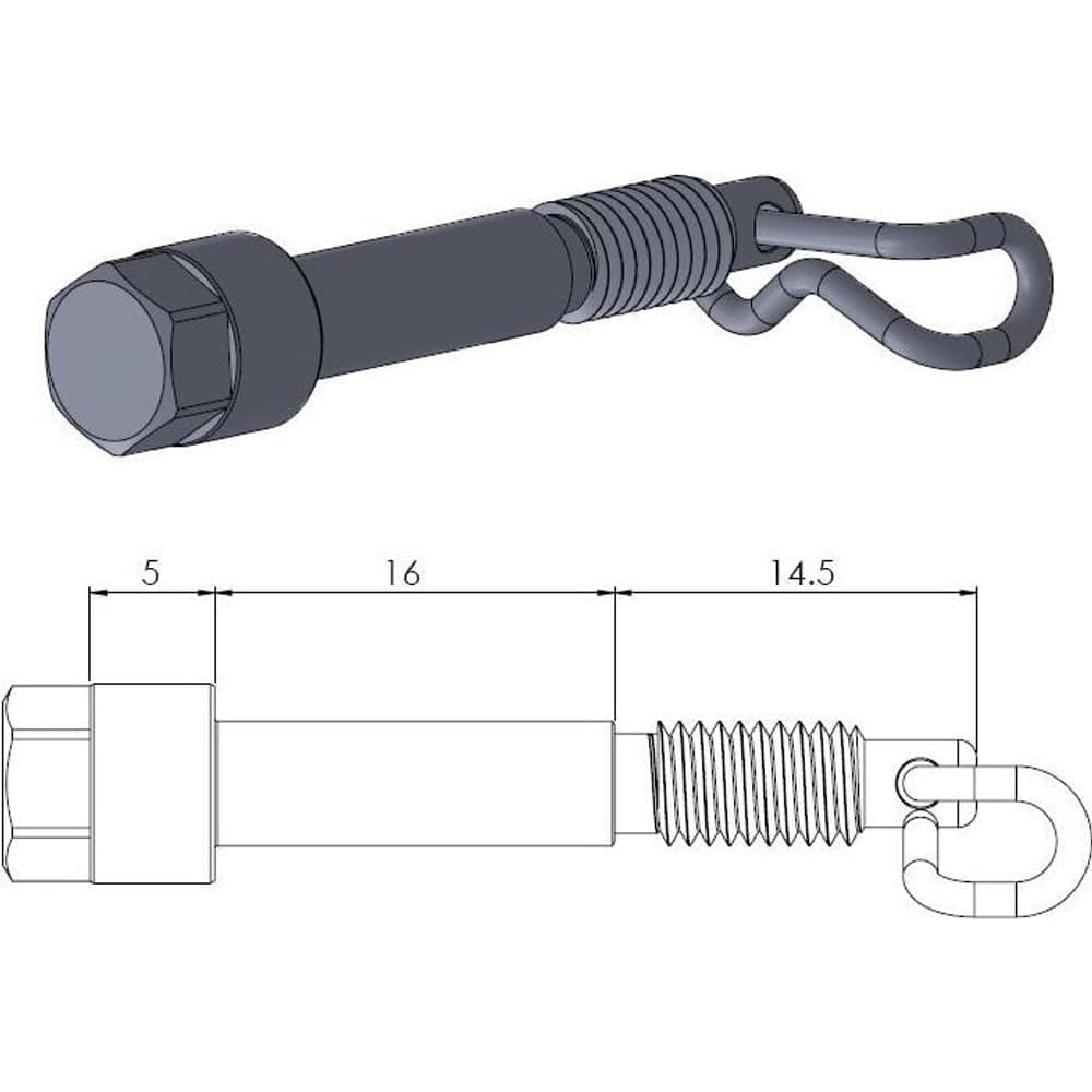 Moto-Master Brake Pad Pin
