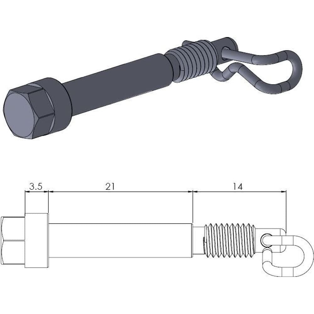 Moto-Master Brake Pad Pin