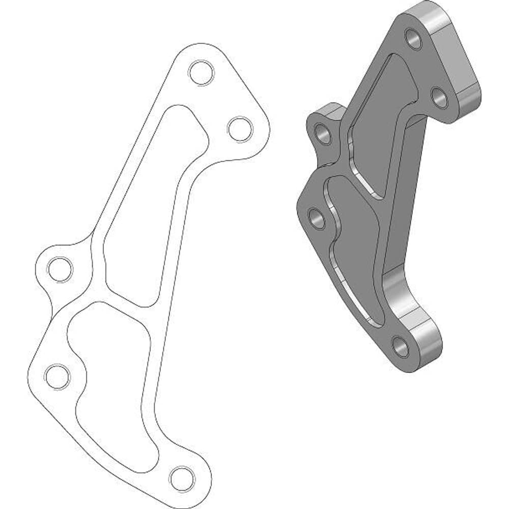 Moto-Master Brake Caliper Adaptor