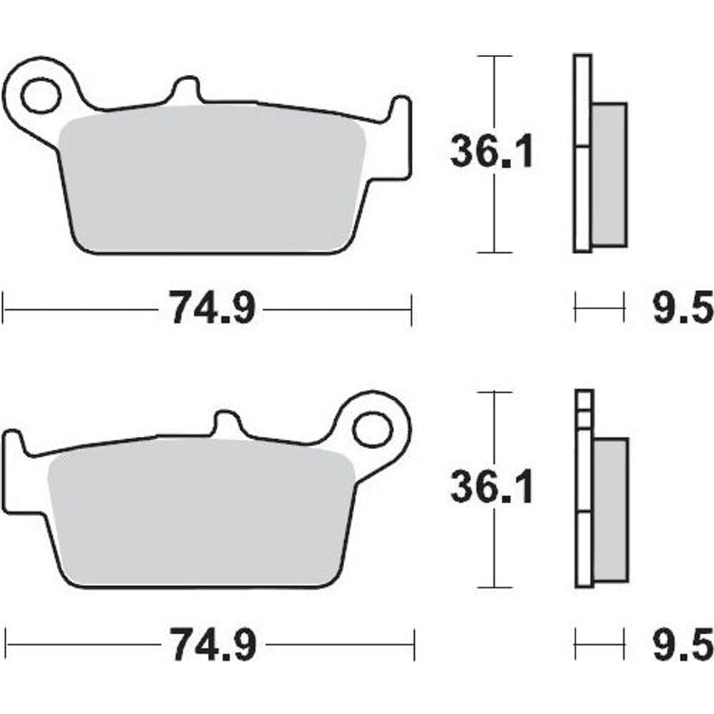 Moto-Master Brake Pad Racing Gp