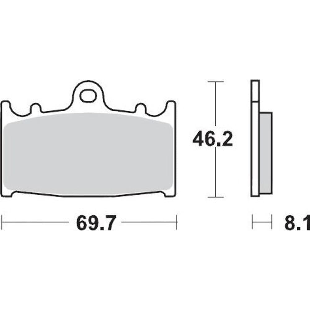 Moto-Master Brake Pad Racing Gp