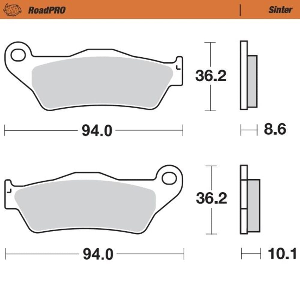 Moto-Master Brake Pad Sinter Rear