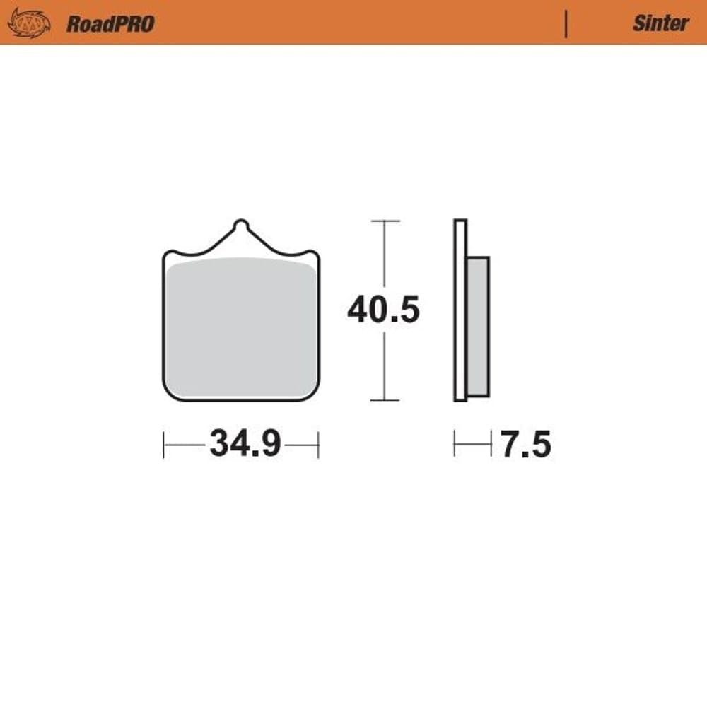 Moto-Master Brake Pad Sinter Front