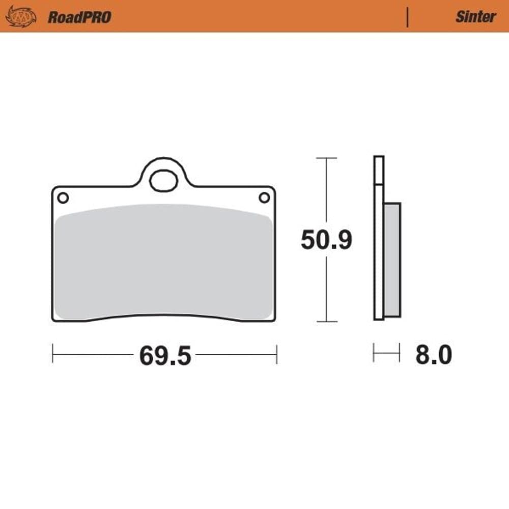 Moto-Master Brake Pad Sinter Front