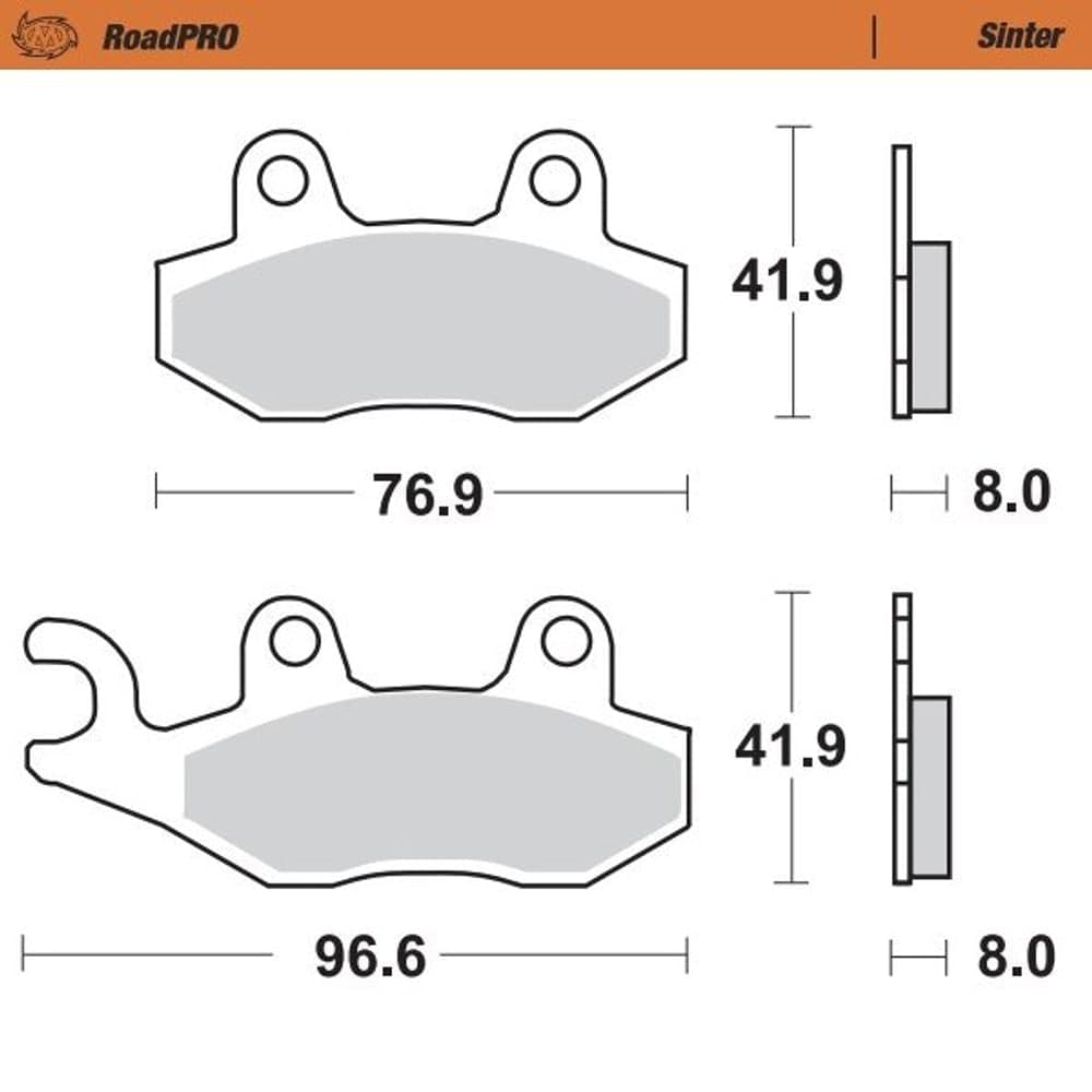 Moto-Master Brake Pad Sinter