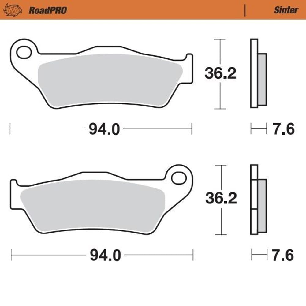 Moto-Master Brake Pad Sinter Rear