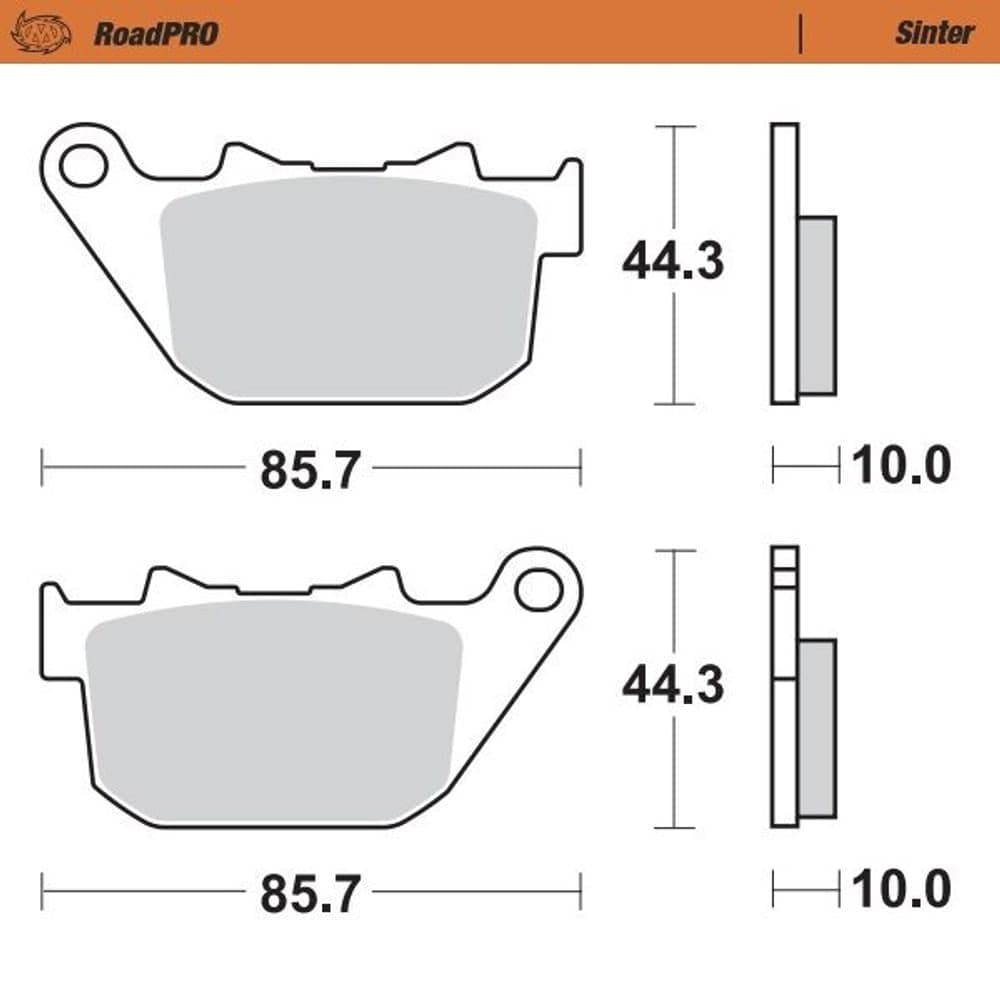 Moto-Master Brake Pad Sinter Rear