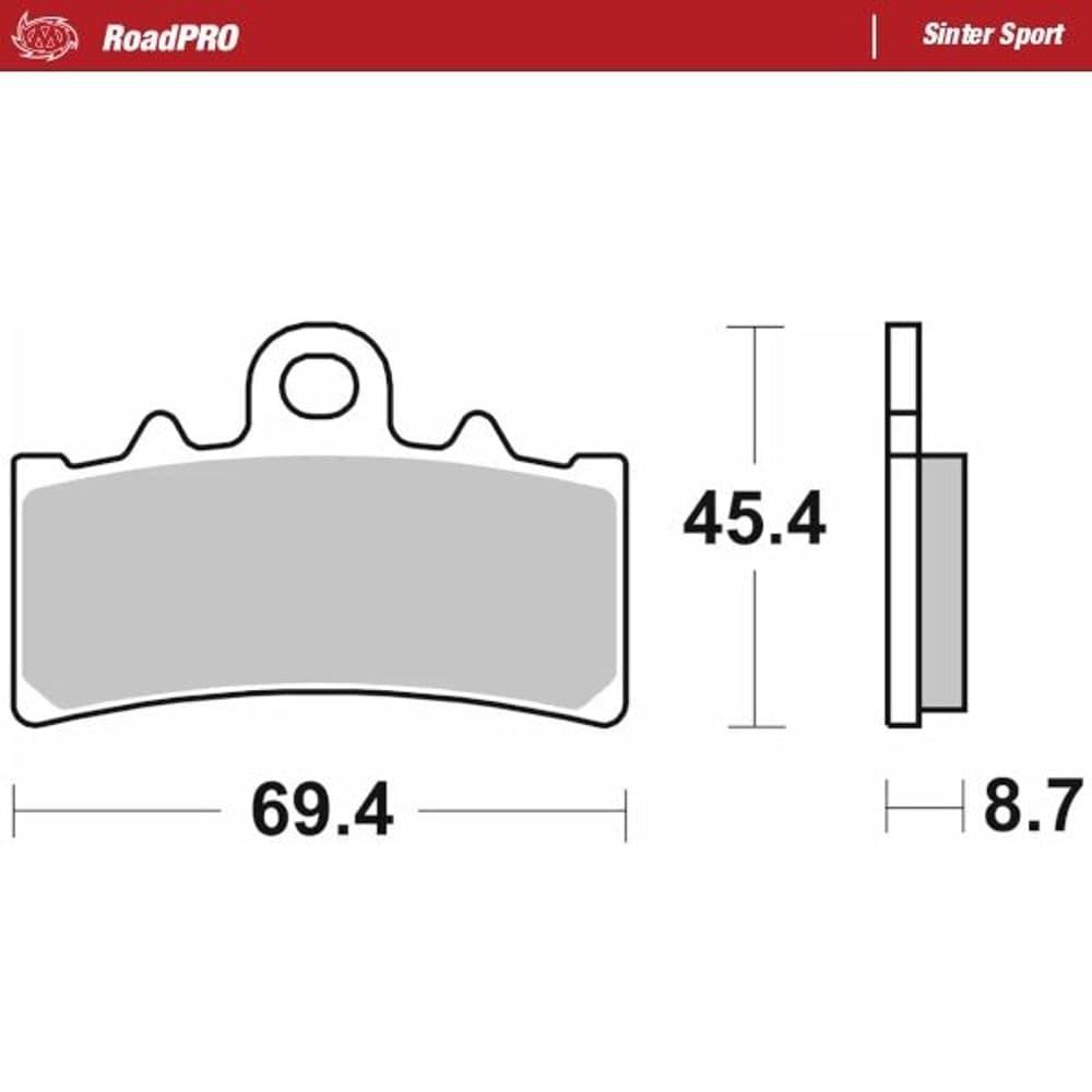 Moto-Master Brake Pad Sinter Sport Rear