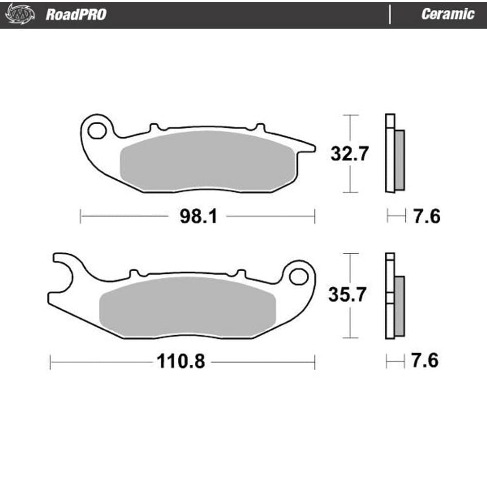 Moto-Master Brake Pad Ceramic