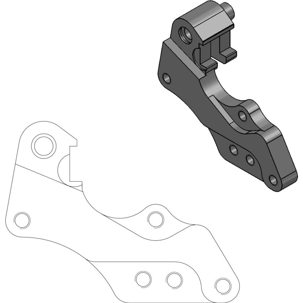Moto-Master Brake Caliper Adaptor