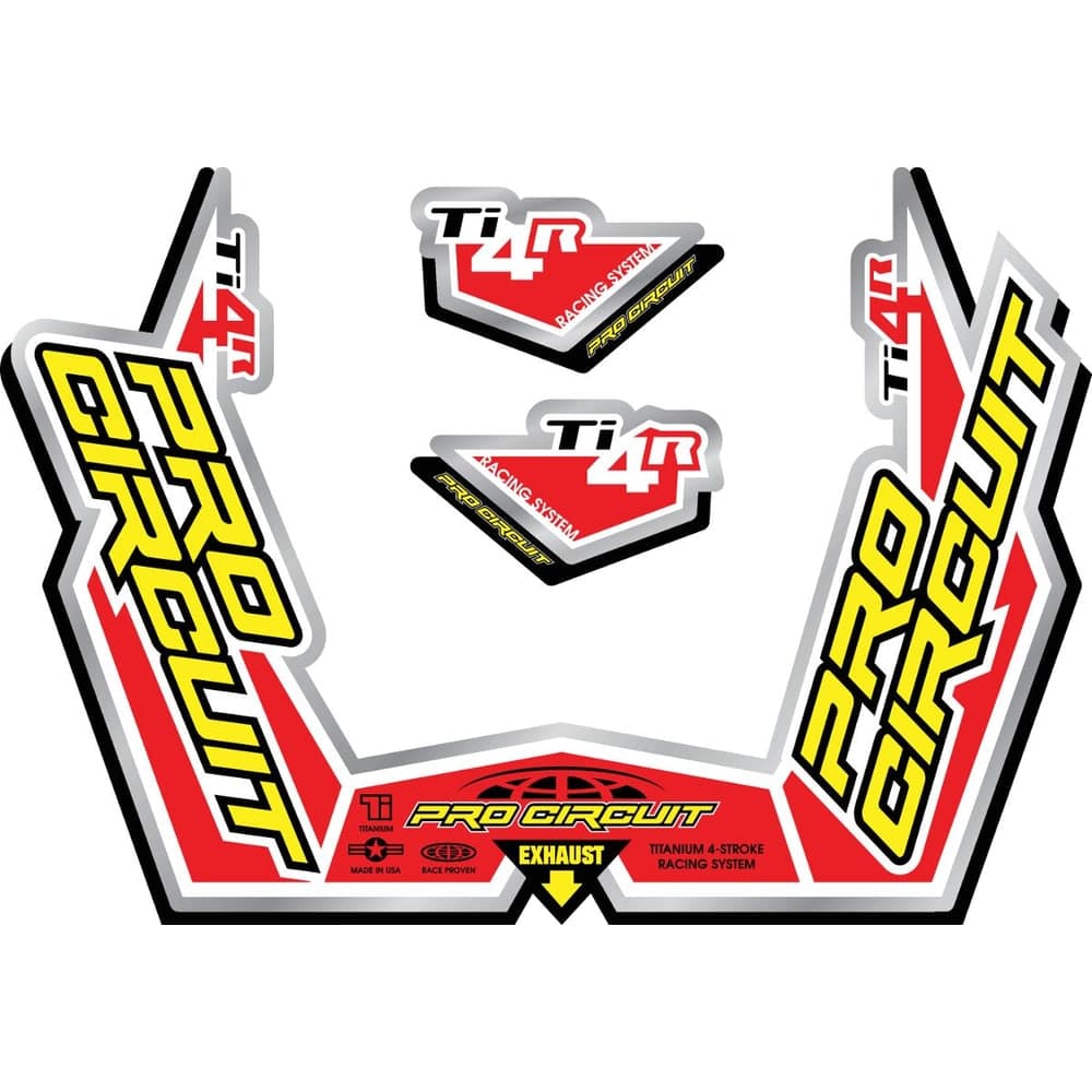 Pro Circuit Uitlaat Sticker Kit Ti4-R