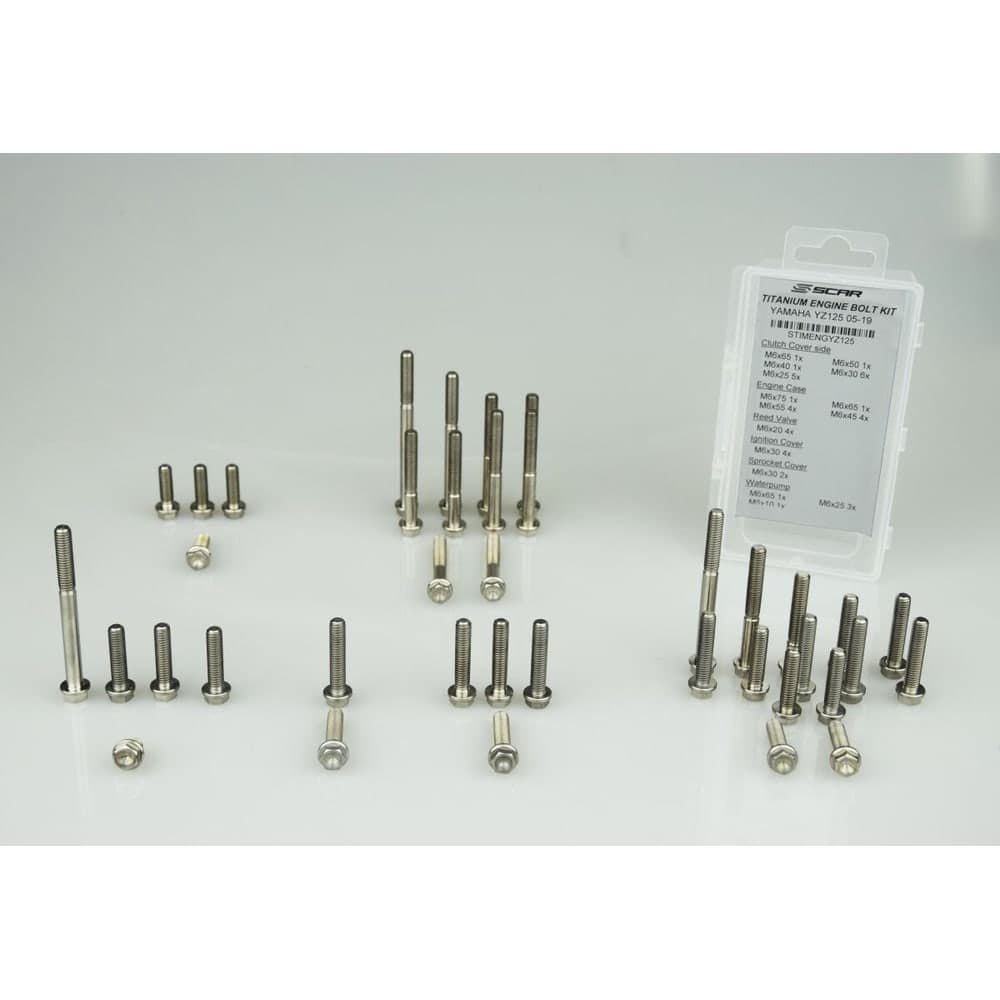 Scar Racing Bolt Kit Engine Titanium Crf25