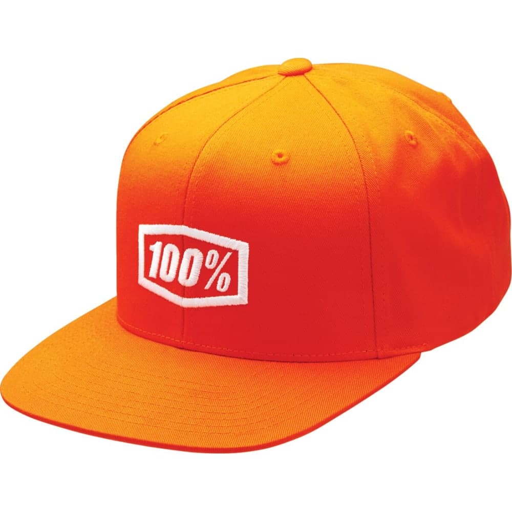 100% Hat Icon Snpbck Or Os Orange