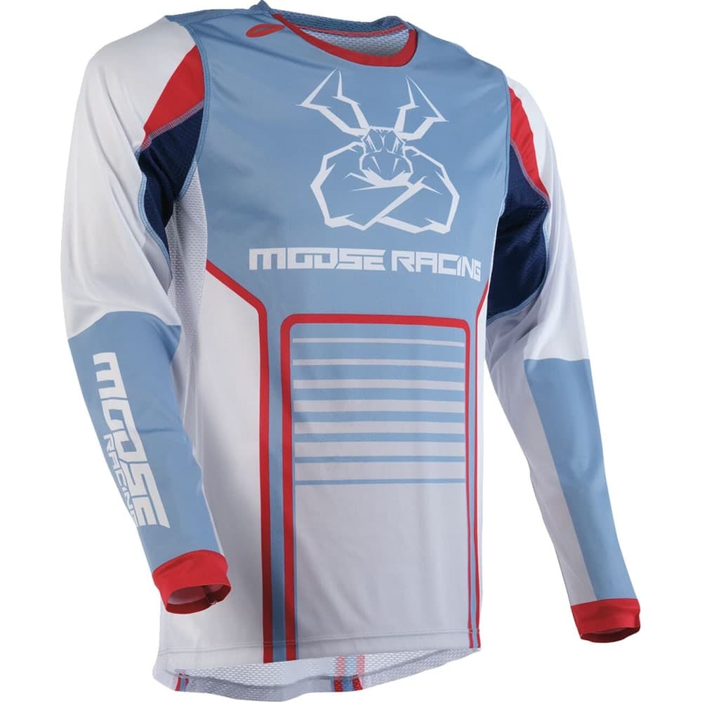 Moose Racing Shirt Agroid Grijs/Blauw 2xl