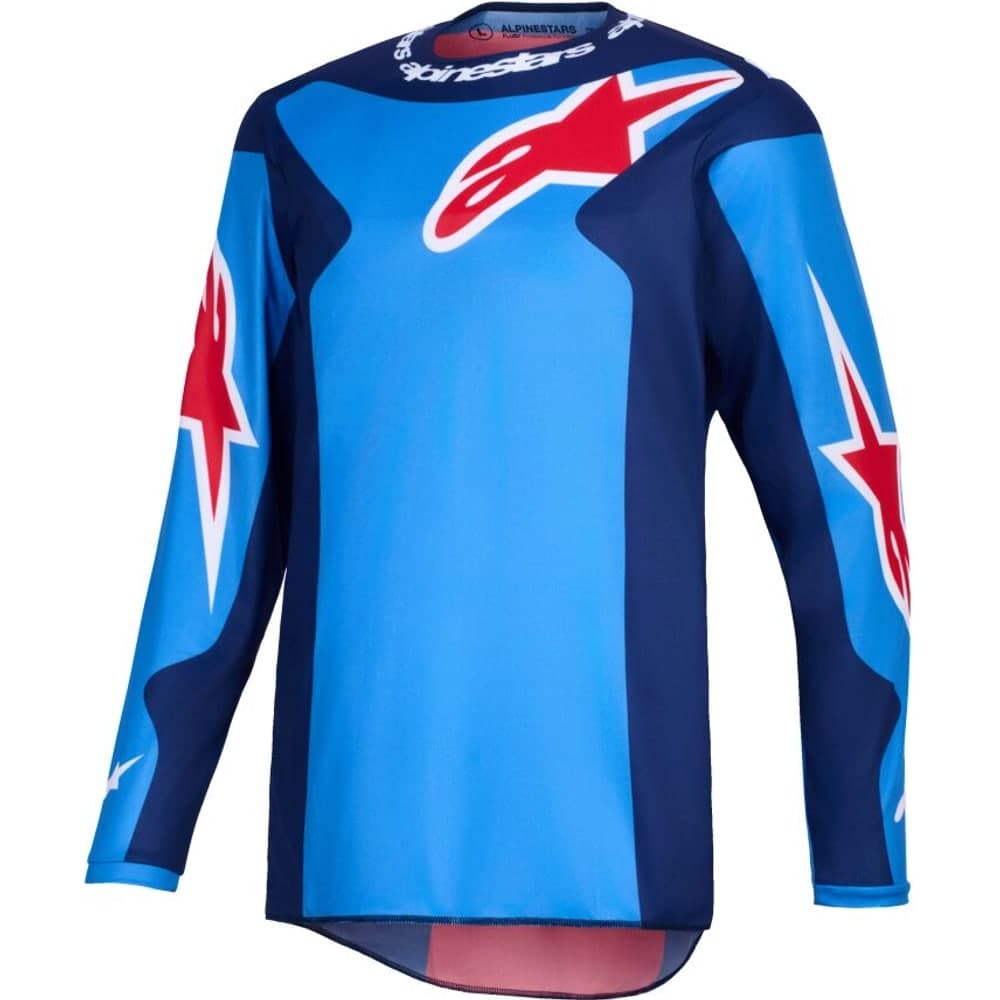 Alpinestars Shirt Fluid Grid Blauw/Rood L