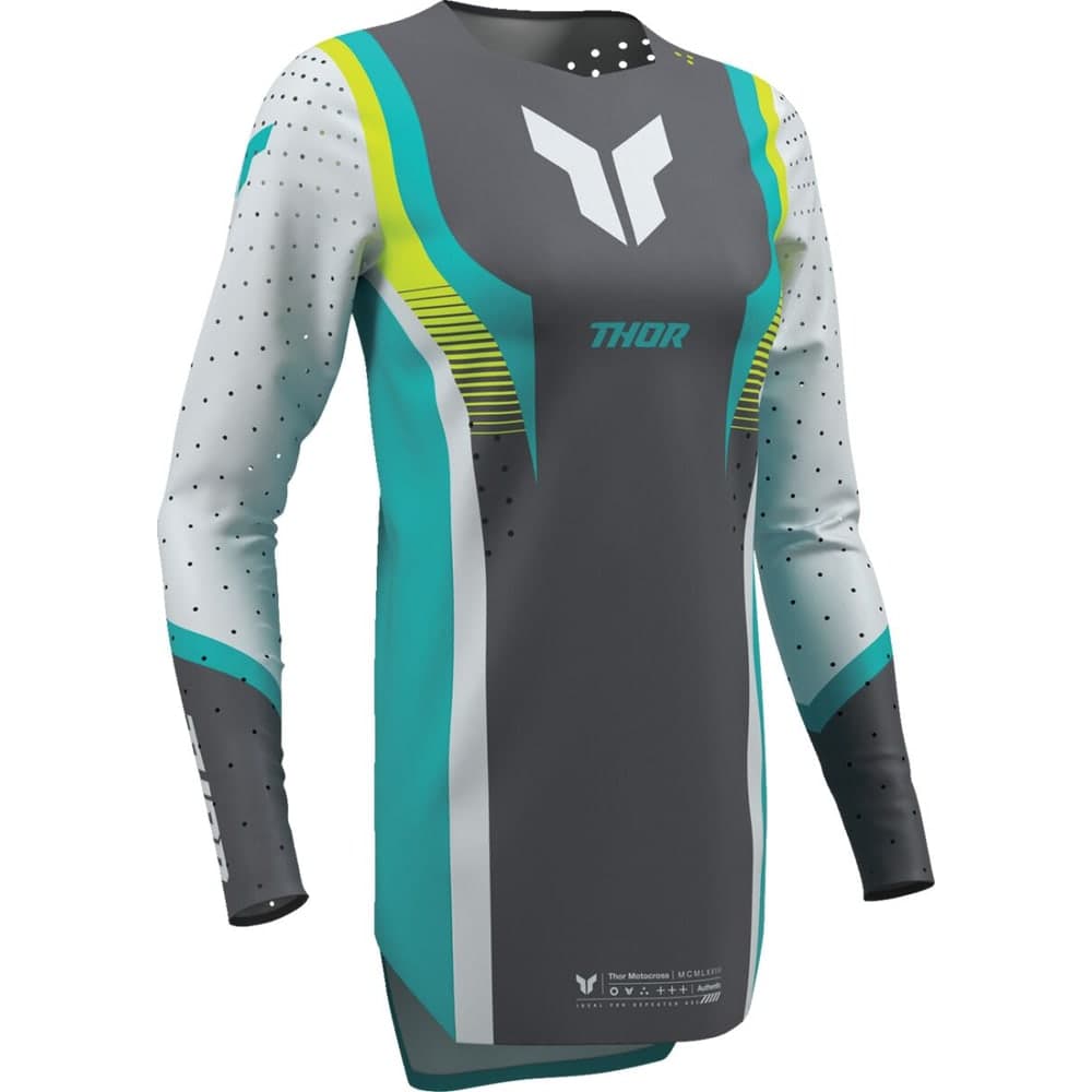 Thor Dames Sportmode Velocity Shirt Blauw/Grijs