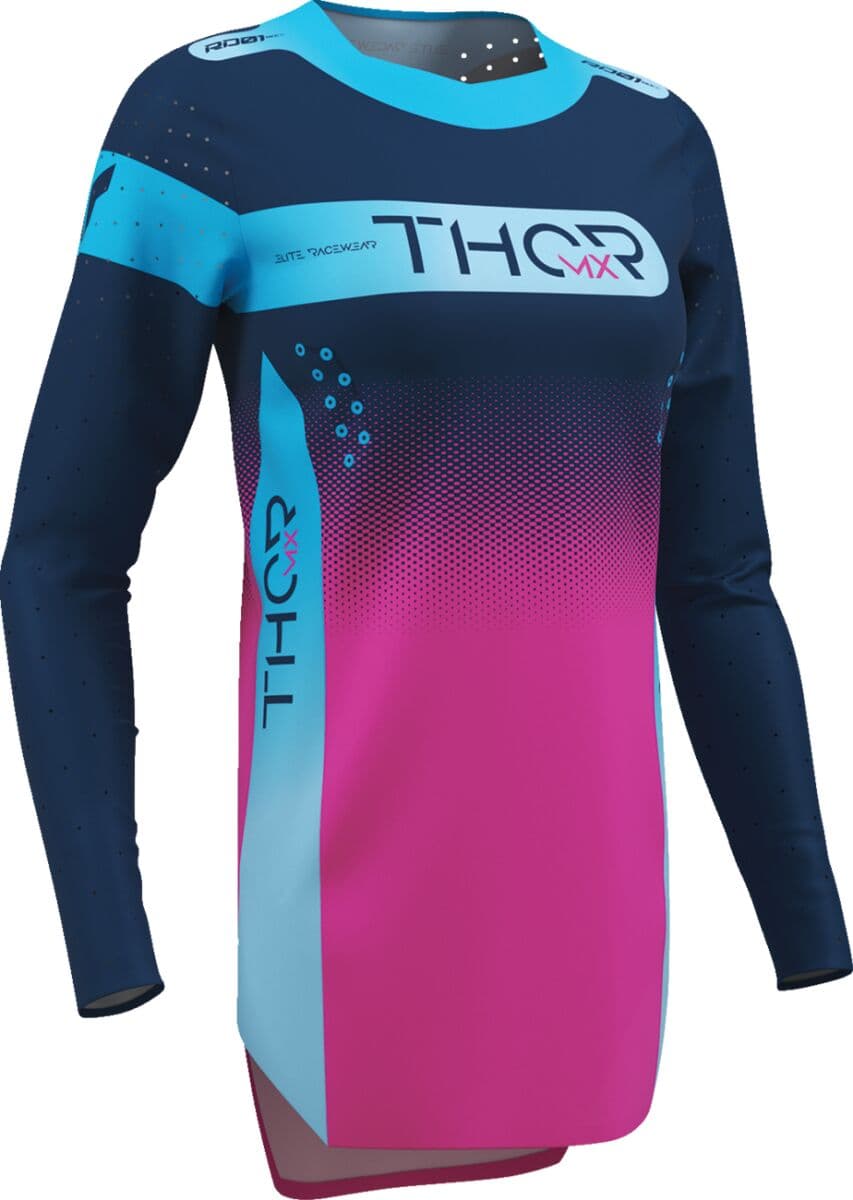 Thor Dames Sportmode Merge Shirt Blauw/Roze