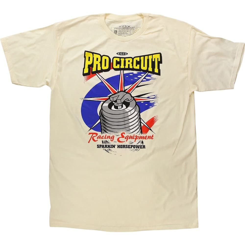 Pro Circuit Tee Sparkplug Xl Bougie Gebroken Wit