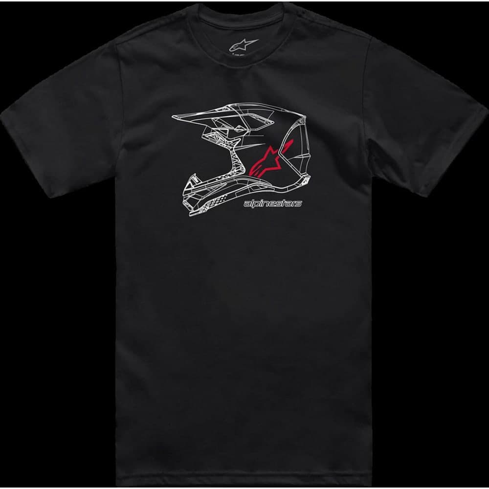 Alpinestars Tee Csf Mx Helm Zwart L Helm Zwart