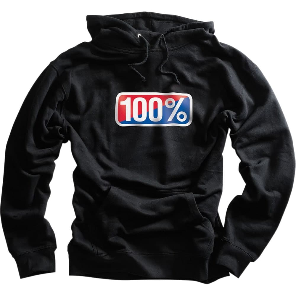 100% Hoody Classic 100% Zwart