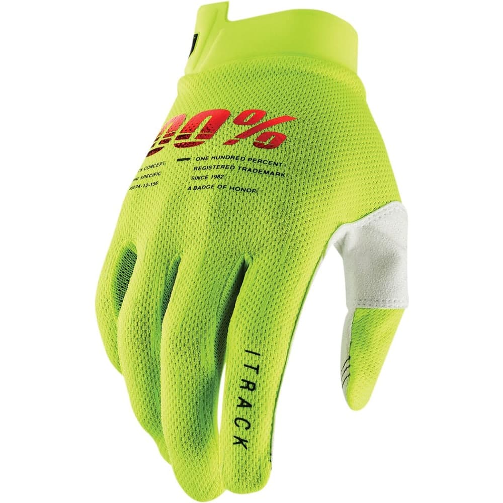 100% Handschoen Itrack F Geel