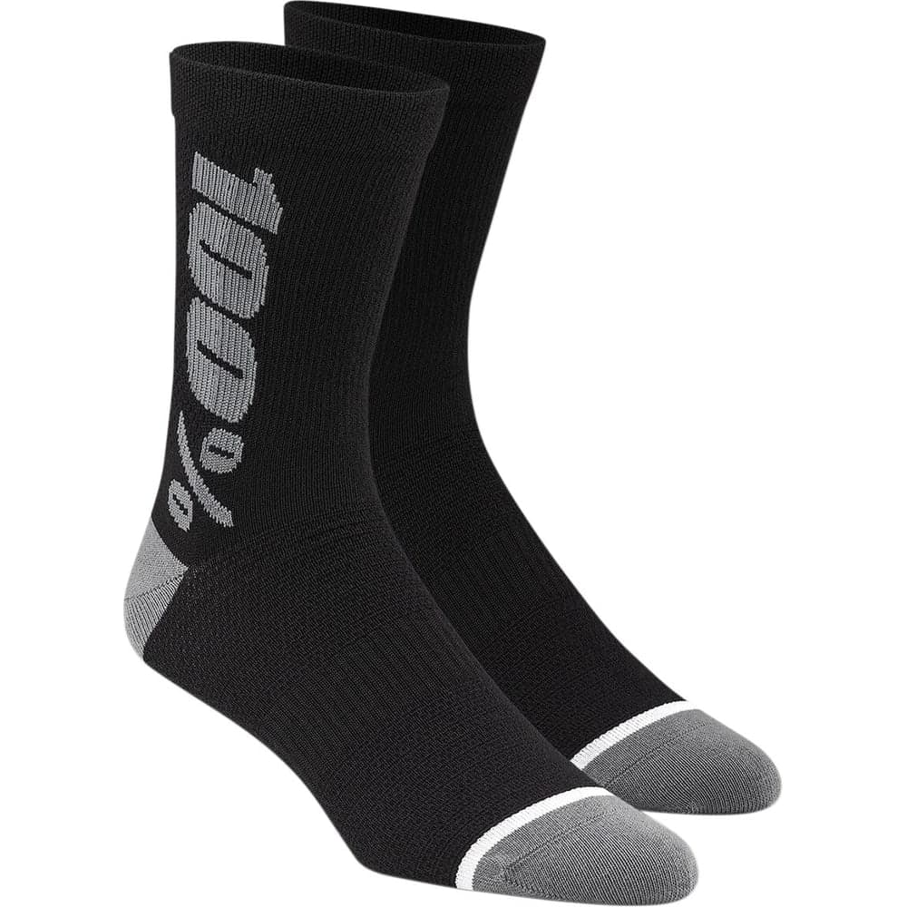 100% Socks Rhythm Schwarz/Grau Sm/Md