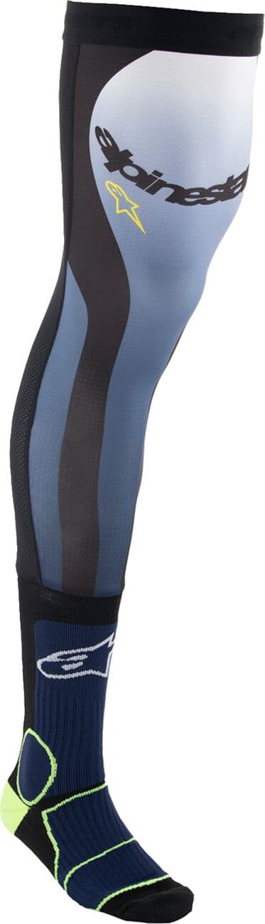 Alpinestars Sok Kniebrace Nav/Geel Sm Zwart/Blauw