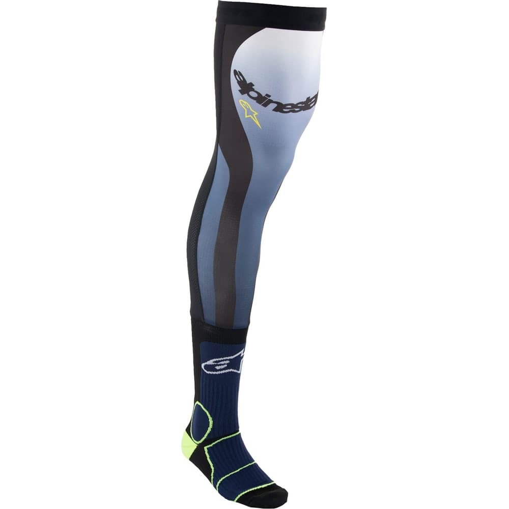 Alpinestars Sok Kniebrace Nav/Geel Lx Zwart/Blauw