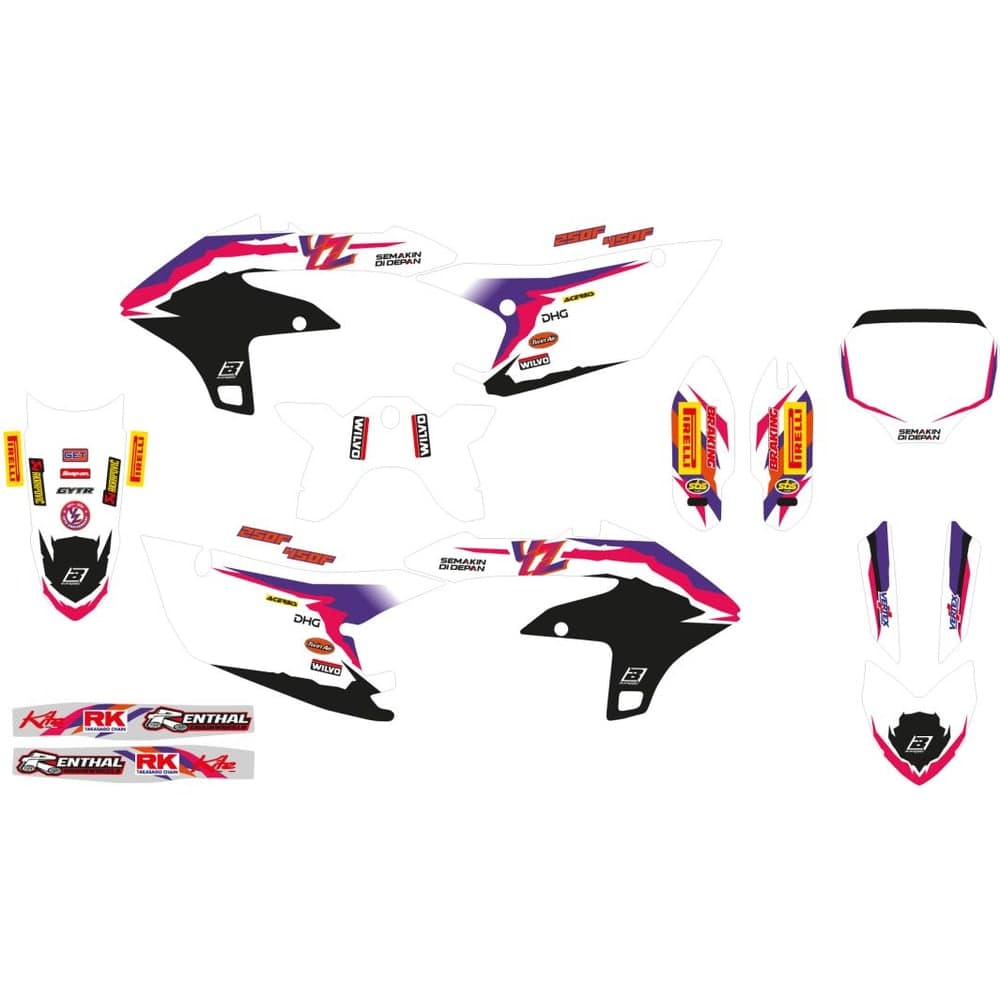 Blackbird Racing Graphic Kit Yzf450 23 50th