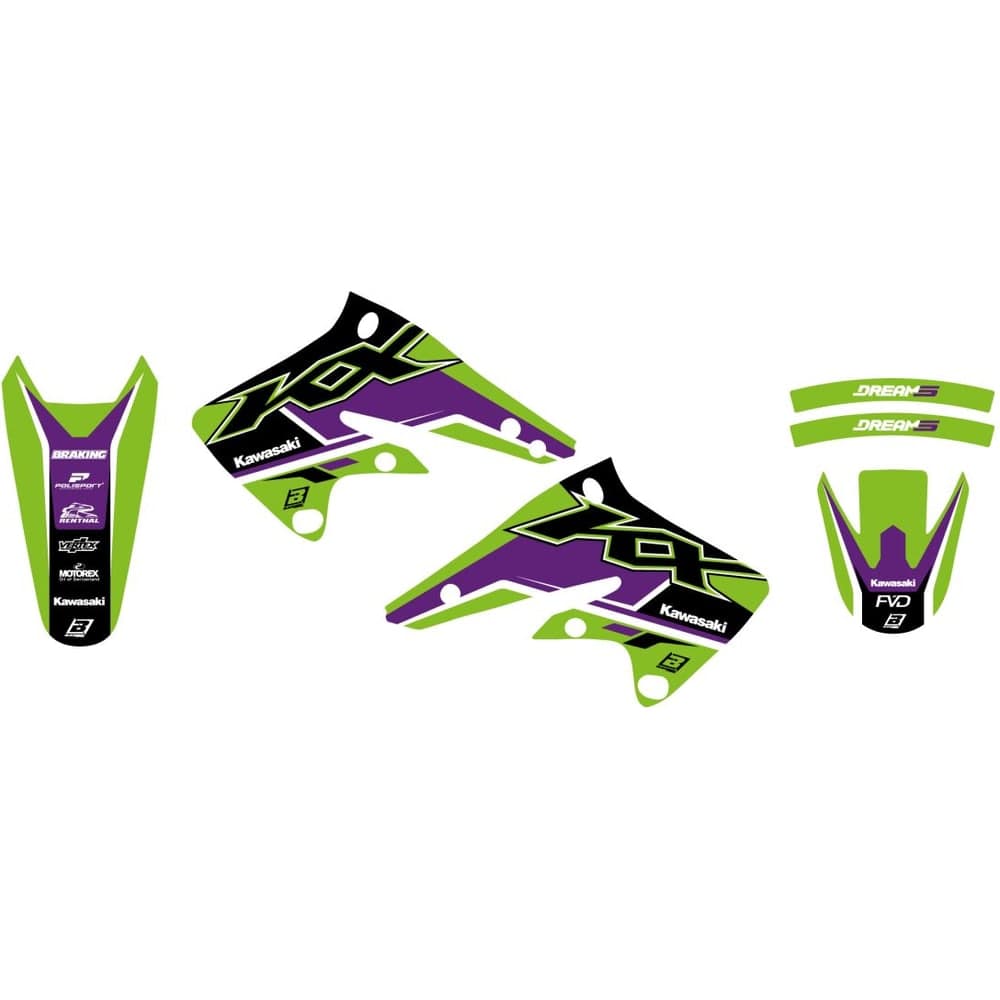 Blackbird Racing Graphic Kit Dream 5 Kxf 250 04-05