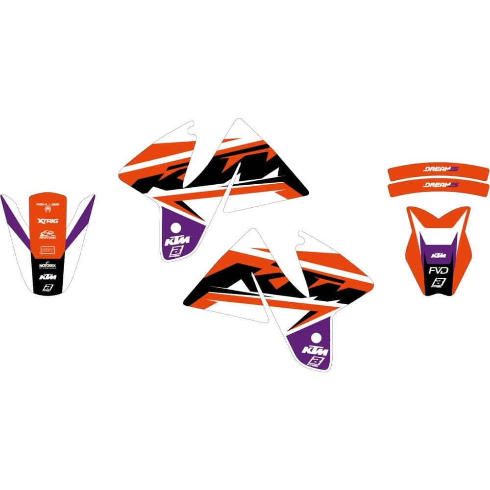 Blackbird Racing Graphic Kit Dream 5 Sx 98-00