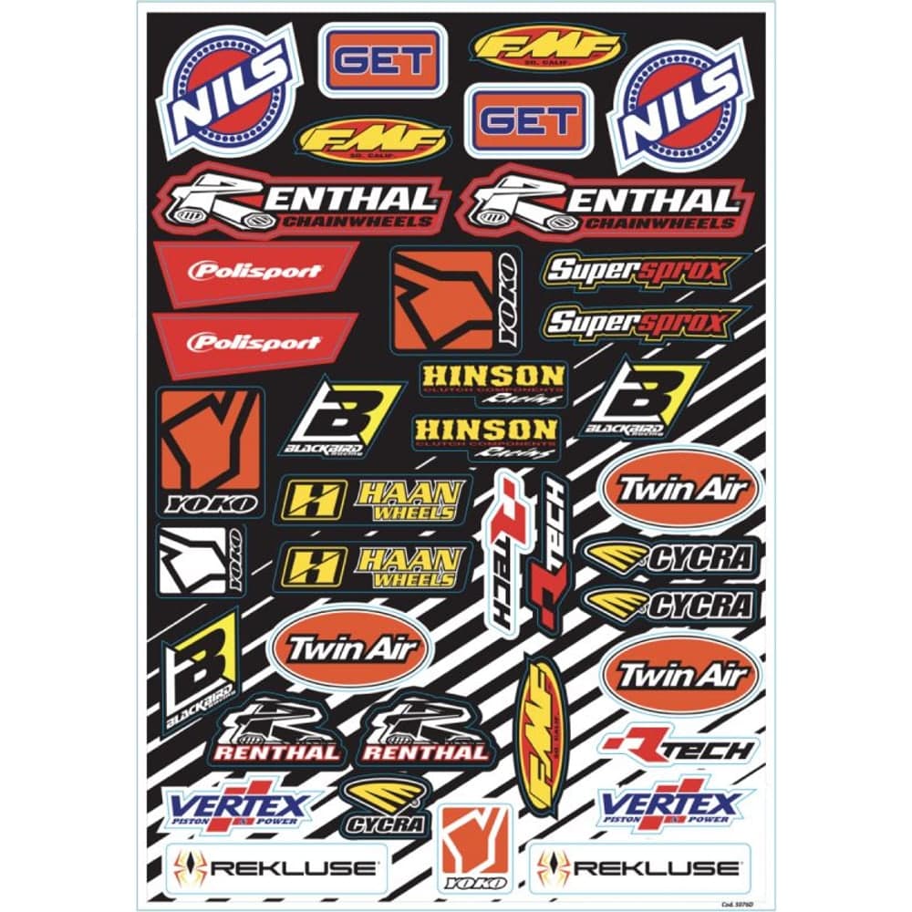 Blackbird Racing Decal Logo Sheet Mini