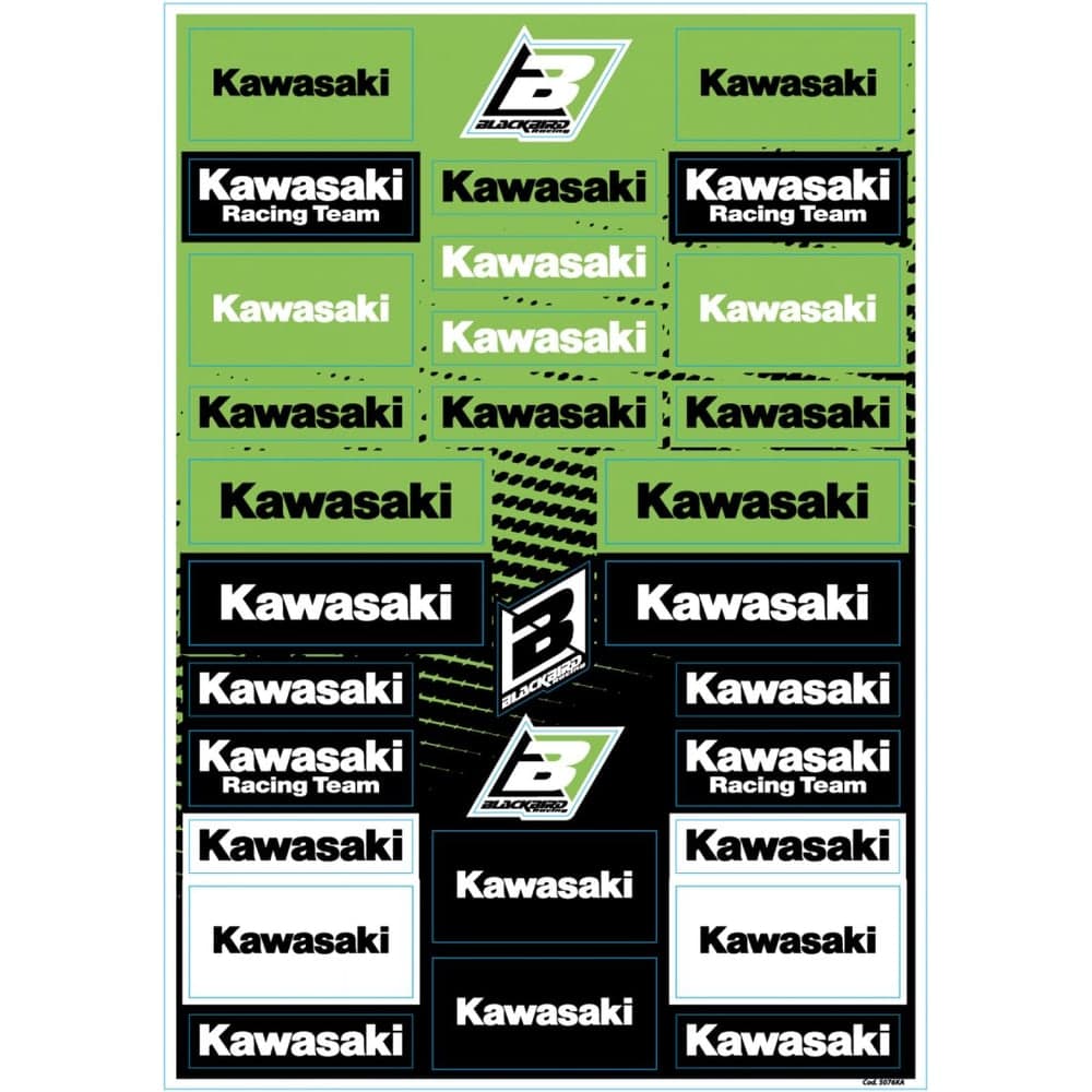 Blackbird Racing Decal Logo Sheet Kawasaki