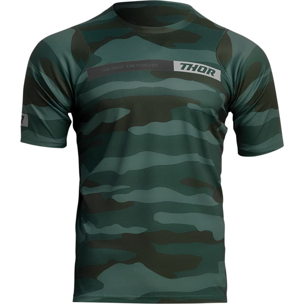 Thor Shirt Asist Ss Camouflage Groen Xs