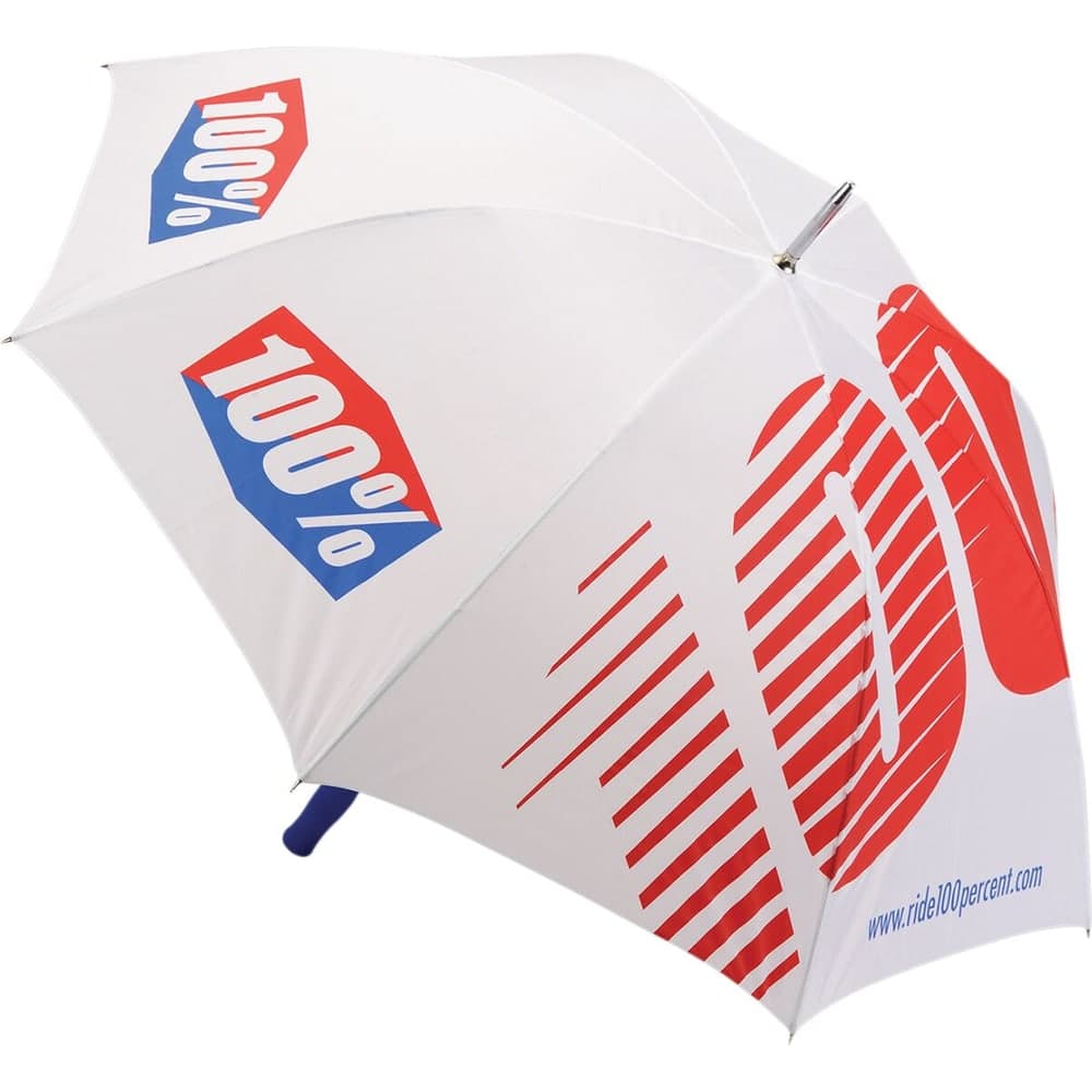 100% Umbrella 100% Strike White