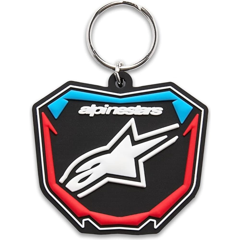 Alpinestars Key Fob Plate Black/Blue/Red