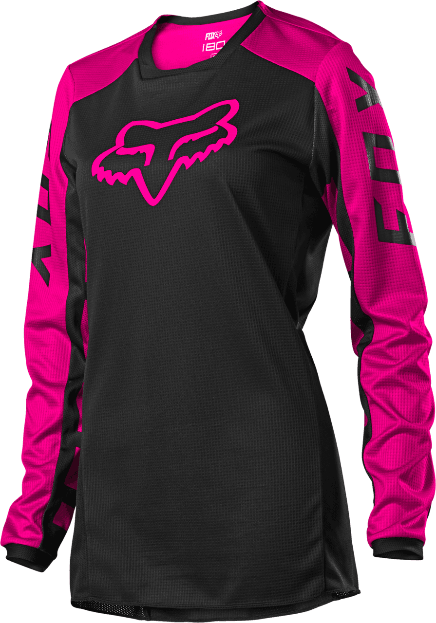Fox Wmns 180 Djet Shirt Zwart/Roze