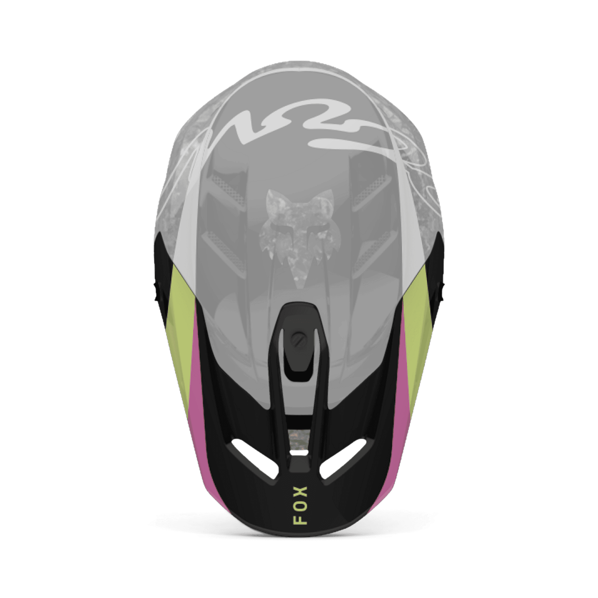 Fox V3 Rs Helmet Visor - Energy Schwarz