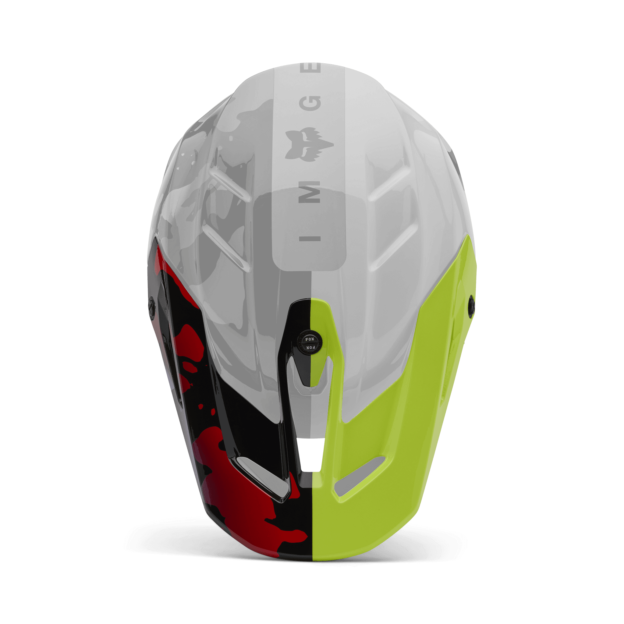 Fox V3 Helmet Visor - Throttle Neongelb