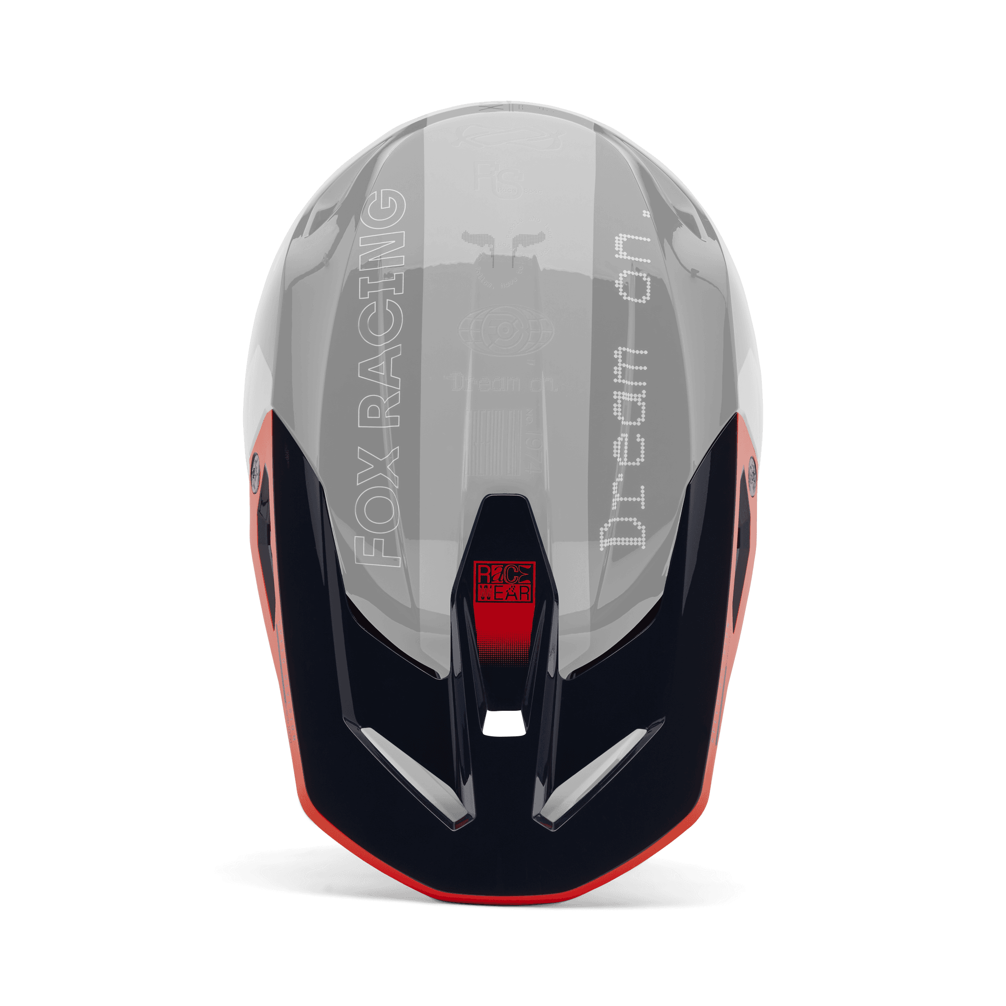 Fox V1 Helmklep - Race Spec Midnight