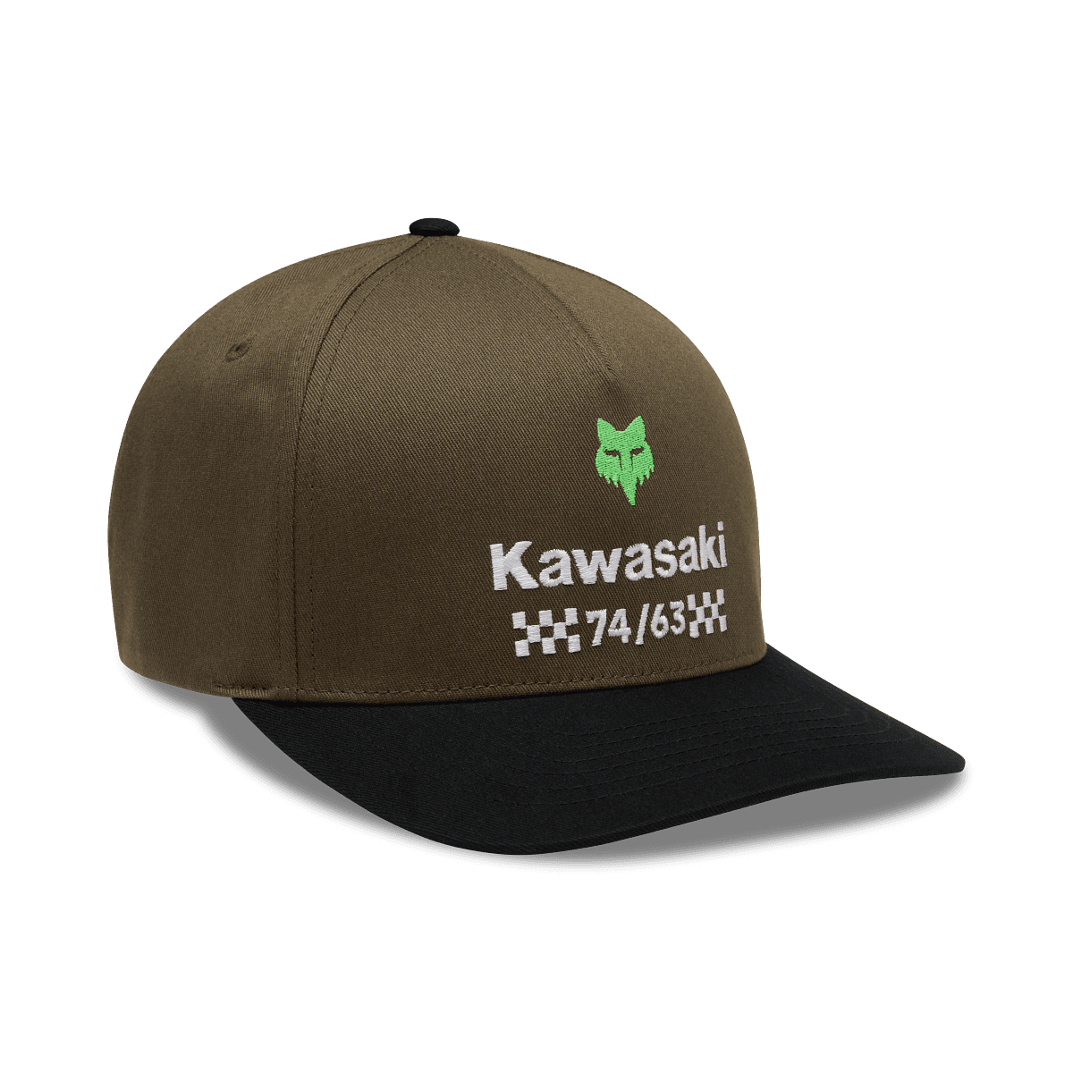 Fox Kawi Flexfit Hat Olive Groen