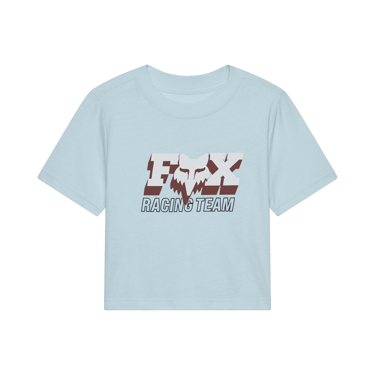 Fox W Coldpress Ss Baby Tee Ice Blue