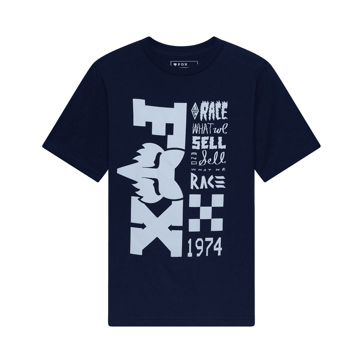 Fox Youth Bend Ss Tee Navy
