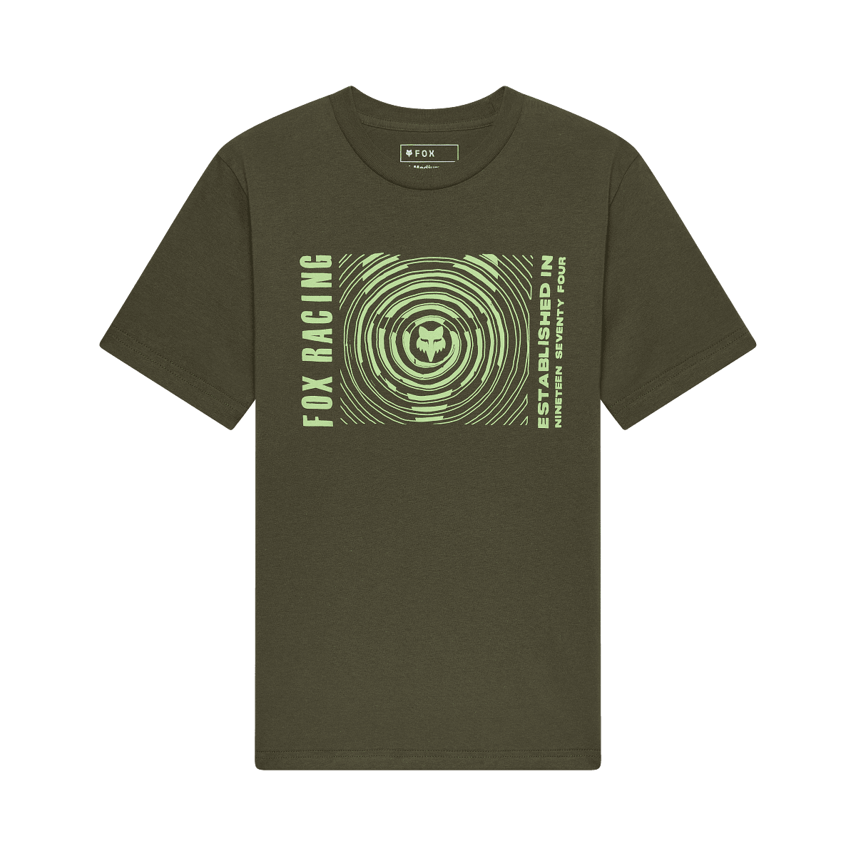 Fox Youth Warped Ss Tee Dark Green