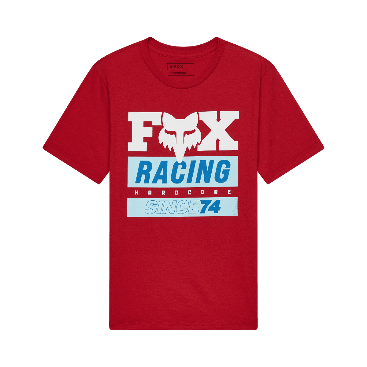 Fox Youth Since 74 Ss Tee Medium Red